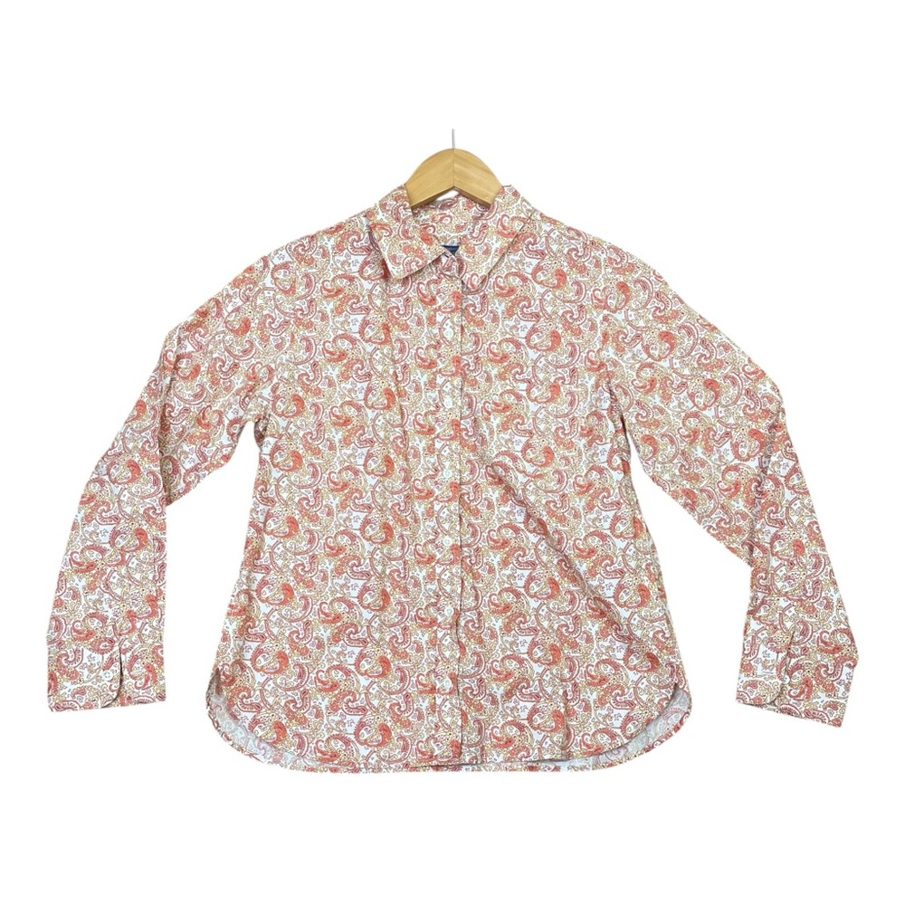Pendleton Women Shirt Paisley Prairie Button Up Blouse Size Large Vintage NEW
